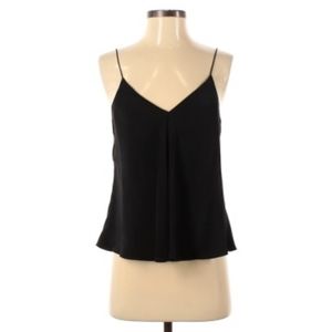 Amanda Uprichard Black Silk Tank